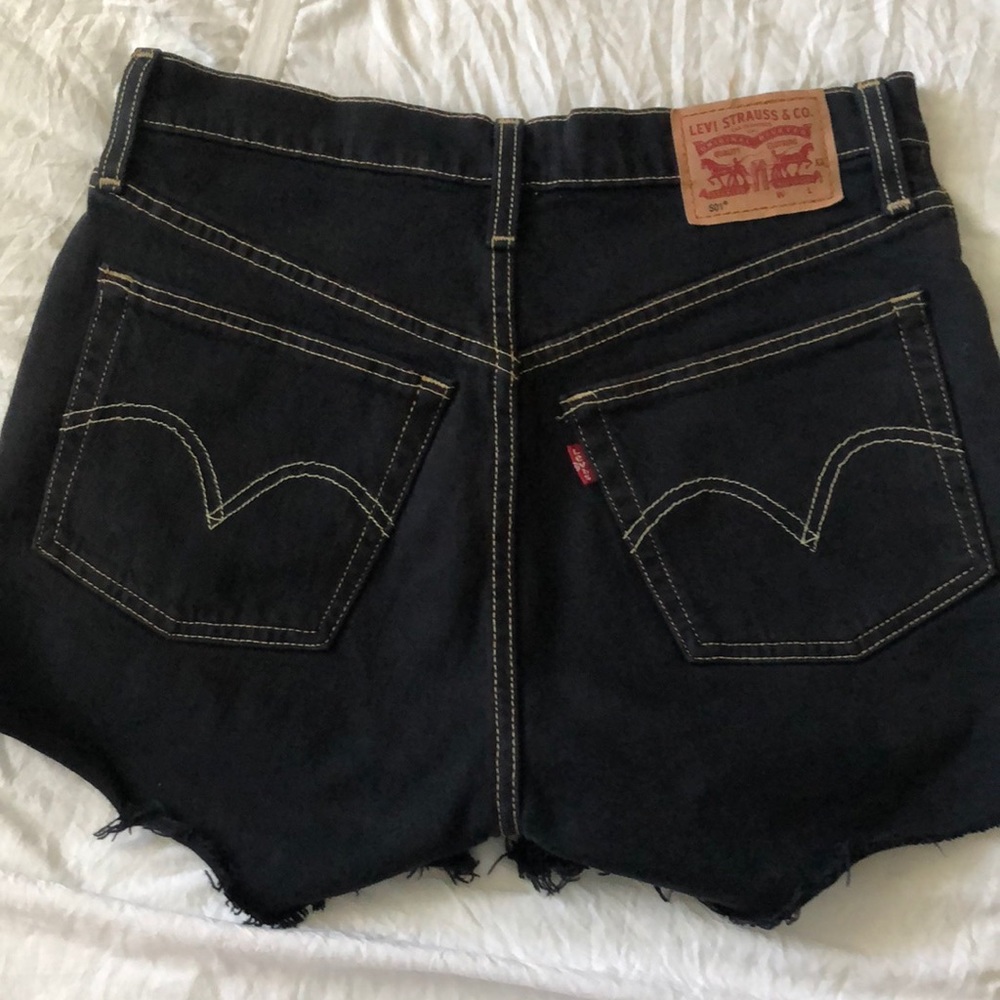 black levi 501 shorts
